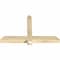 Ekena Millwork Eugene Rough Sawn Timber Gable Bracket, Douglas Fir, 48"W x 30"H x 4"D x 4"F, 15/12 Pitch GBW048X30X0404EUG00RDF - alternate 2